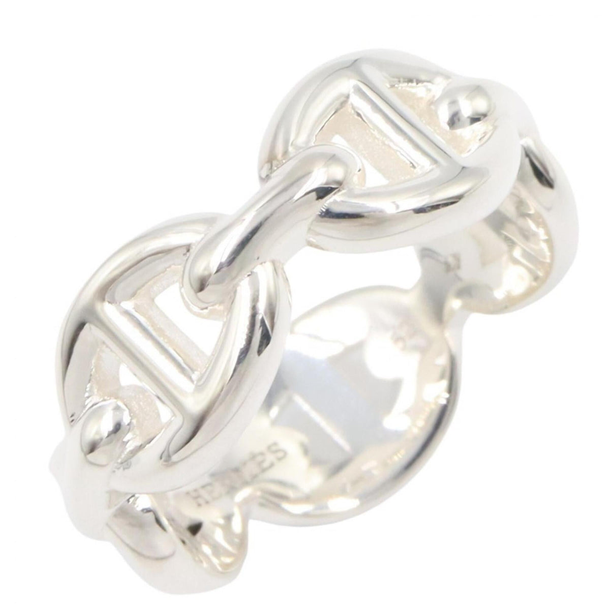 Hermes Chaine d'Ancre Enchainée Ring PM - Ring, Jewelry, Sterling Silver 925, Women's, Tone — New - Store Return