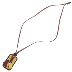 Hermes Like new Hermès O'Kelly GM Swift Rouge H Leather Pendant Necklace in Red with Gold Hardware and Z Stamp (Made 2021) 1564 — Like New