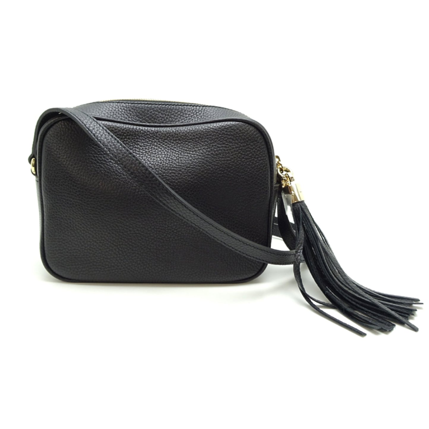 Gucci Soho Small Disco Women's Shoulder Bag 308364 in Black Leather