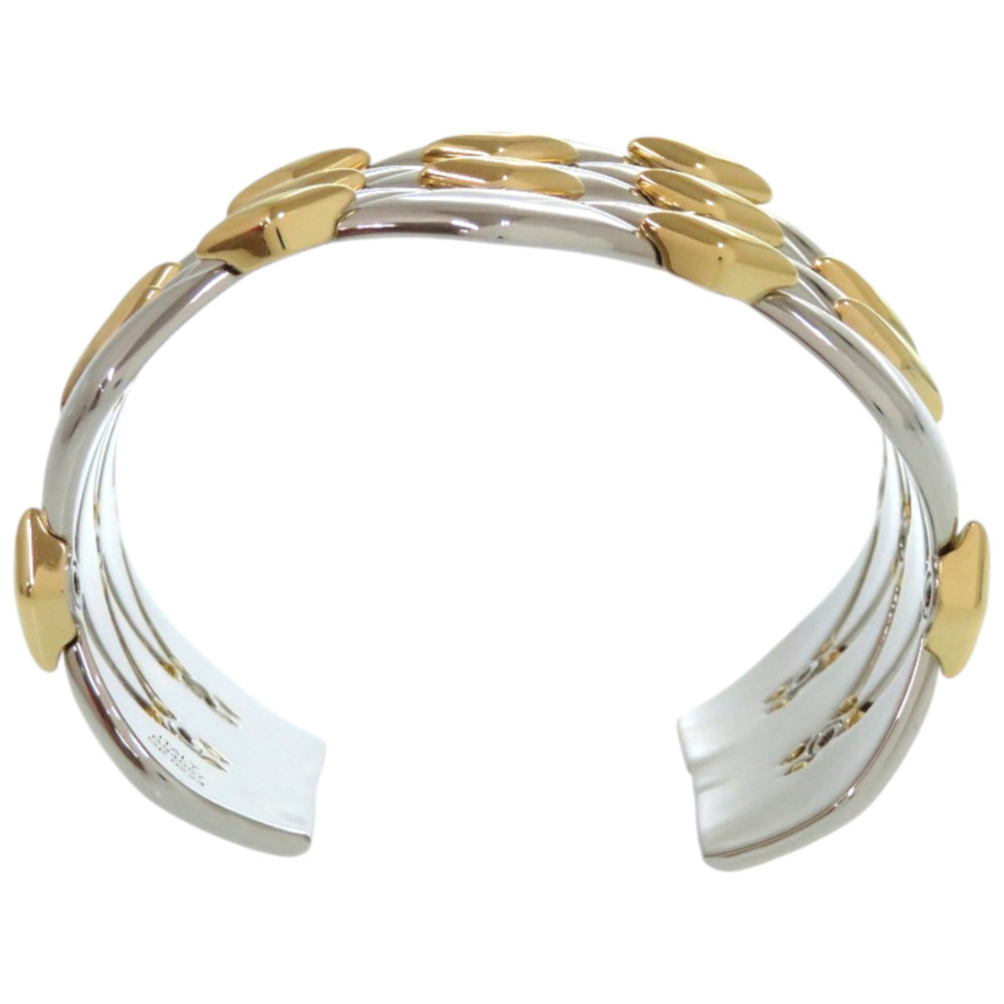 Like new Louis Vuitton Maltage Stud Bracelet R94057 Metal Gold Bangle 0705 LOUIS VUITTON — Like New