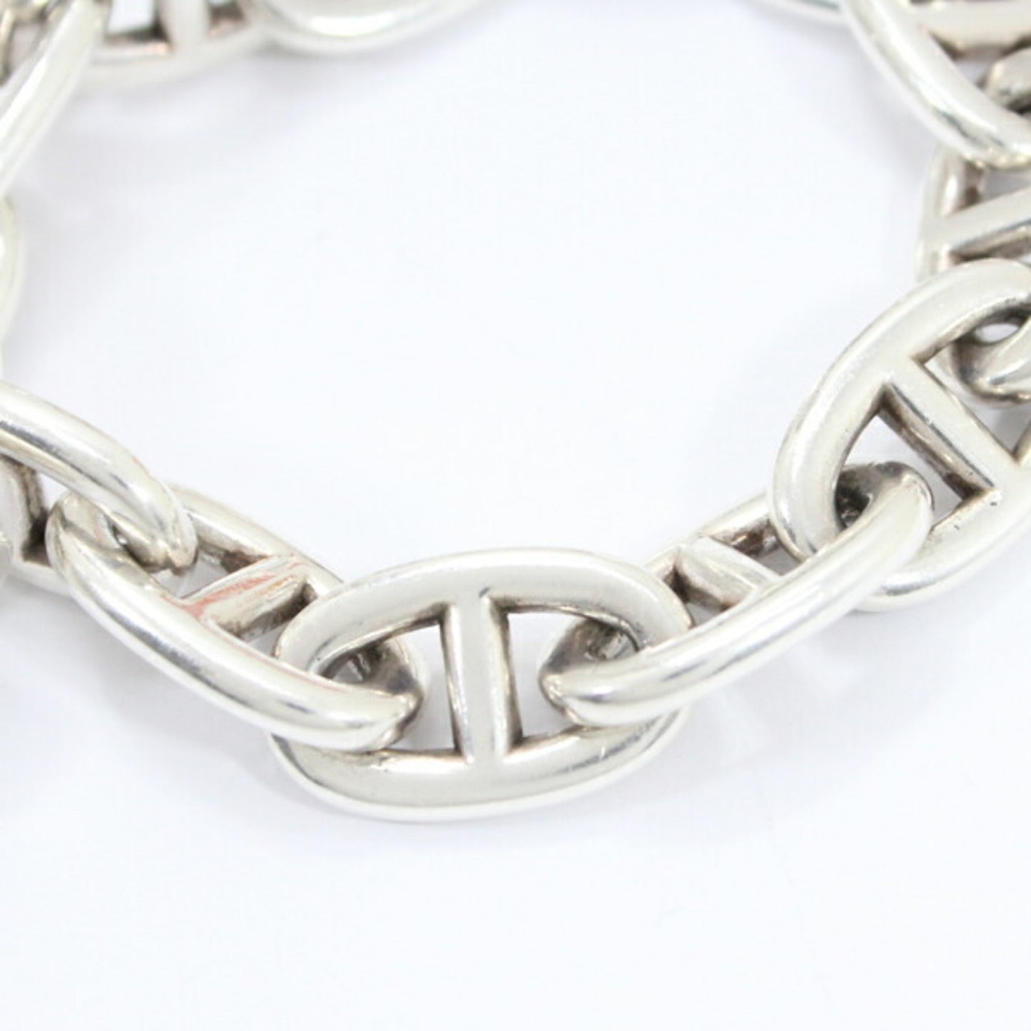 Hermes Bracelet Chaine d'Ancre TGM Chain 12 Links Silver 925 SV925 HERMES 12Links Men's Women's