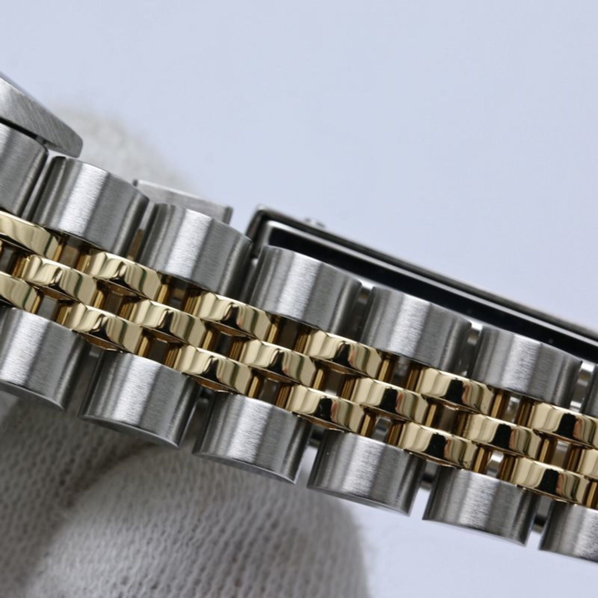 ROLEX Oyster Perpetual 11P Diamond 76193G Women's Watch SSx18K Yellow Gold 40581 — Good
