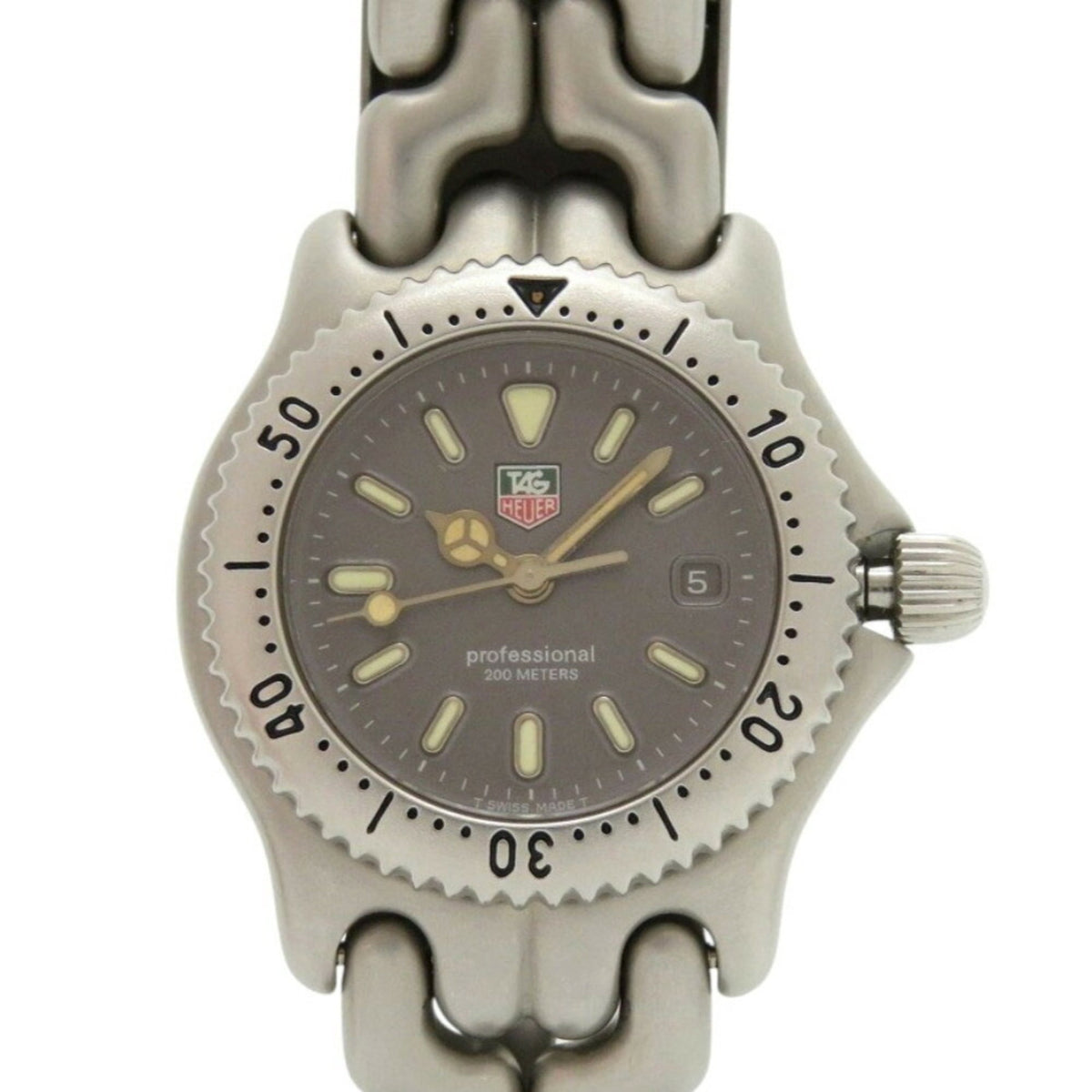 TAG Heuer S99.215 Professional 200m Stainless Steel Grey Quartz Watch 1908TAG HEUER — Very Good