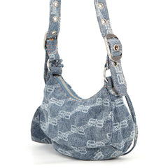 Balenciaga shoulder bag Le Cagole XS denim 671309 BALENCIAGA handbag women's — Like New