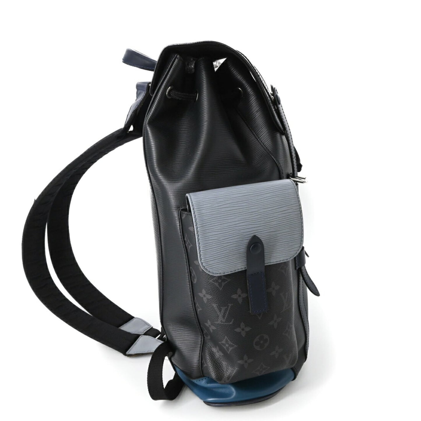 LOUIS VUITTON Christopher PM Epi Monogram Eclipse Backpack in Black, M53424