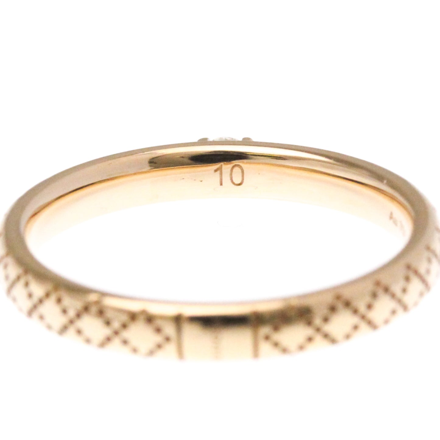 Gucci Diamantissima Ring 1P Diamond Pink Gold (18K) Fashion Diamond Band Ring Pink Gold