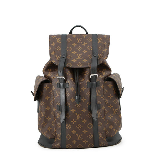 Louis Vuitton Monogram Macassar Christopher MM Backpack M43735 LOUIS VUITTON Black