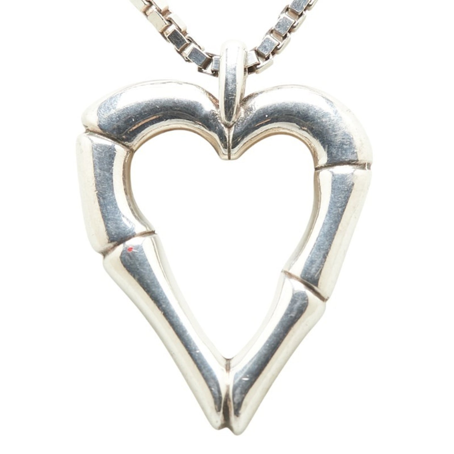 Gucci Bamboo Heart Motif Necklace in SV925 Silver for Women