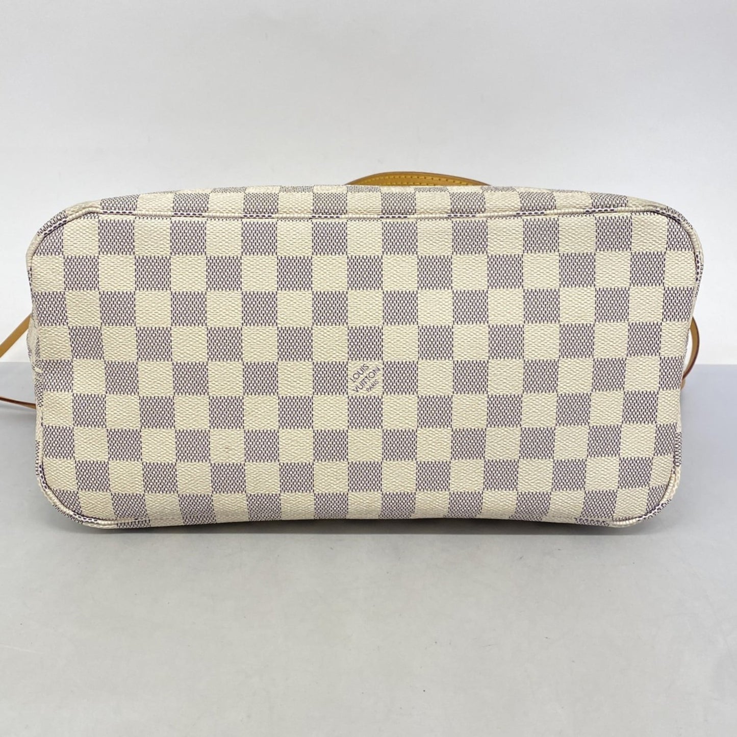 Louis Vuitton Damier Azur Neverfull MM Tote Bag N41361 White Women's