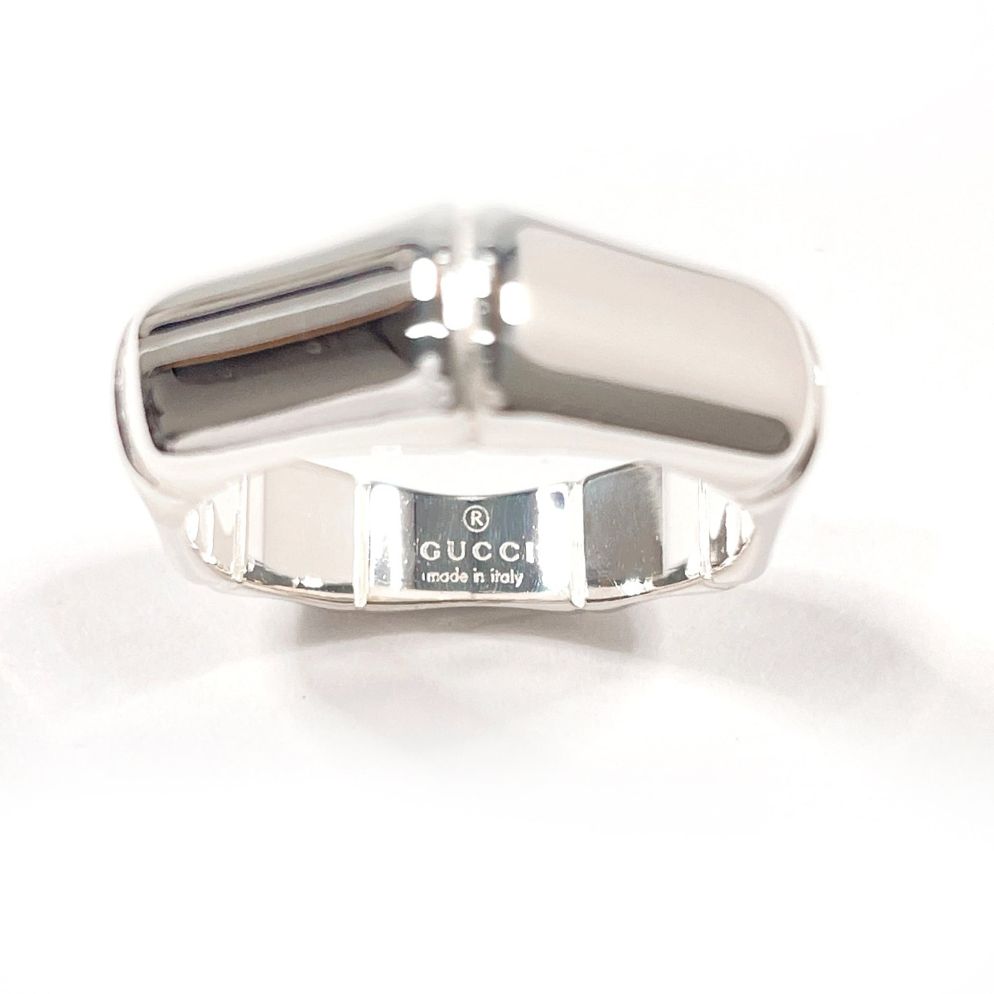 GUCCI Bamboo Ring, Sterling Silver 925, Size 15, Silver, Men's — Like New