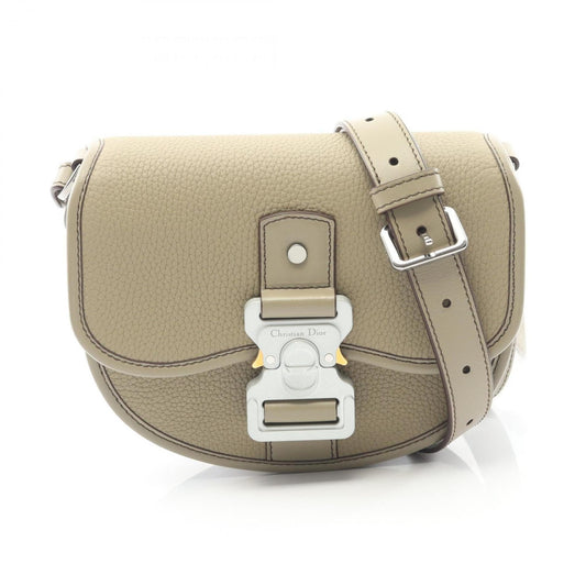 Christian Dior Dior GALLOP Mini Shoulder Bag, Leather, Women's, Beige