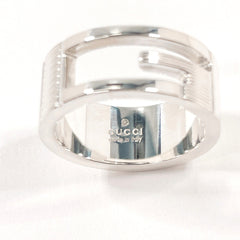 GUCCI Branded Cutout G Ring, Sterling Silver 925, Size 10, Silver, Women's — Like New