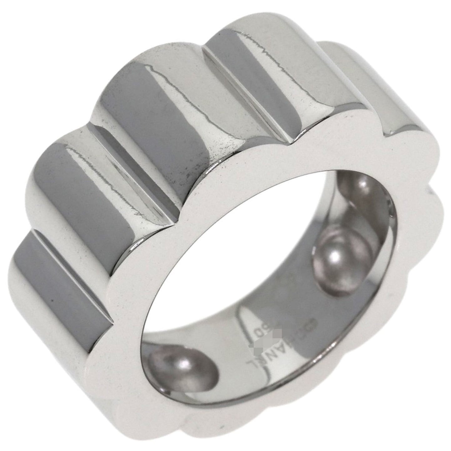 CHANEL Profield Camellia Ring in 18K White Gold for Women