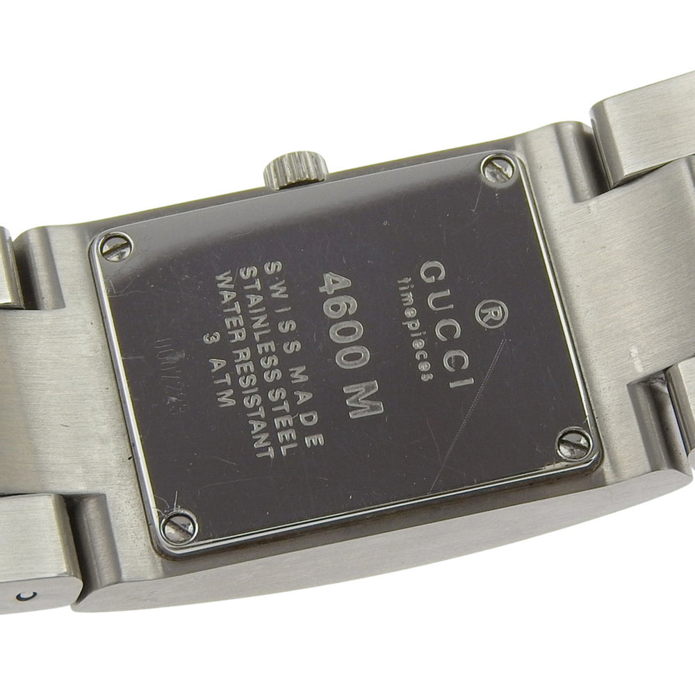 Gucci GUCCI Watch 4600M Stainless Steel Quartz Analog Display Black Dial Men's — Good