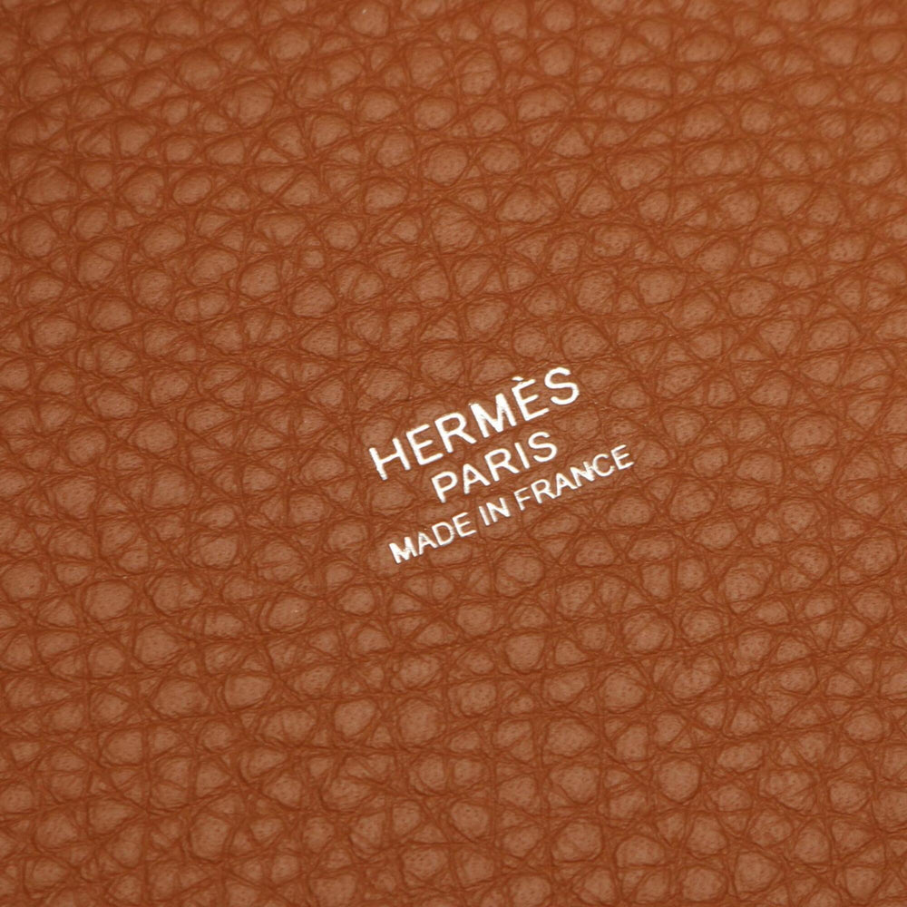 Hermes Picotin Lock MM Handbag, Leather, Taurillon Clemence Women's, Brown, 060991CK — New - Store Return