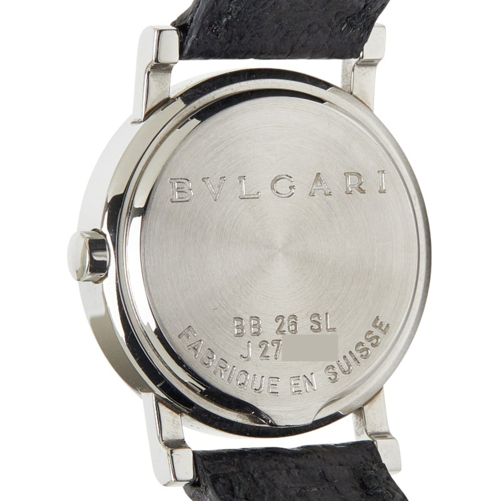 Bulgari Date Watch BB26SL Quartz Black Dial Stainless Steel Women's BVLGARI — Good