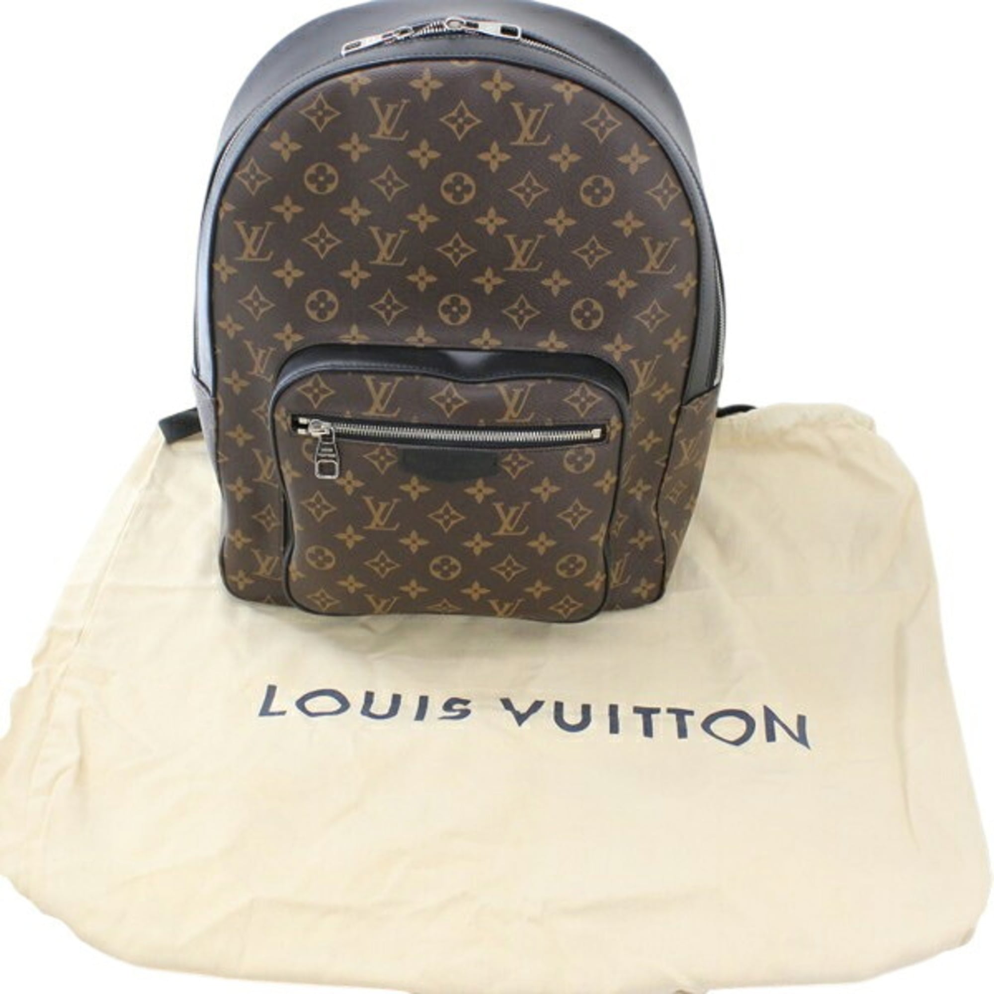 Louis Vuitton Josh Backpack M41530 Monogram Macassar Men's/Women's T6173 — Like New