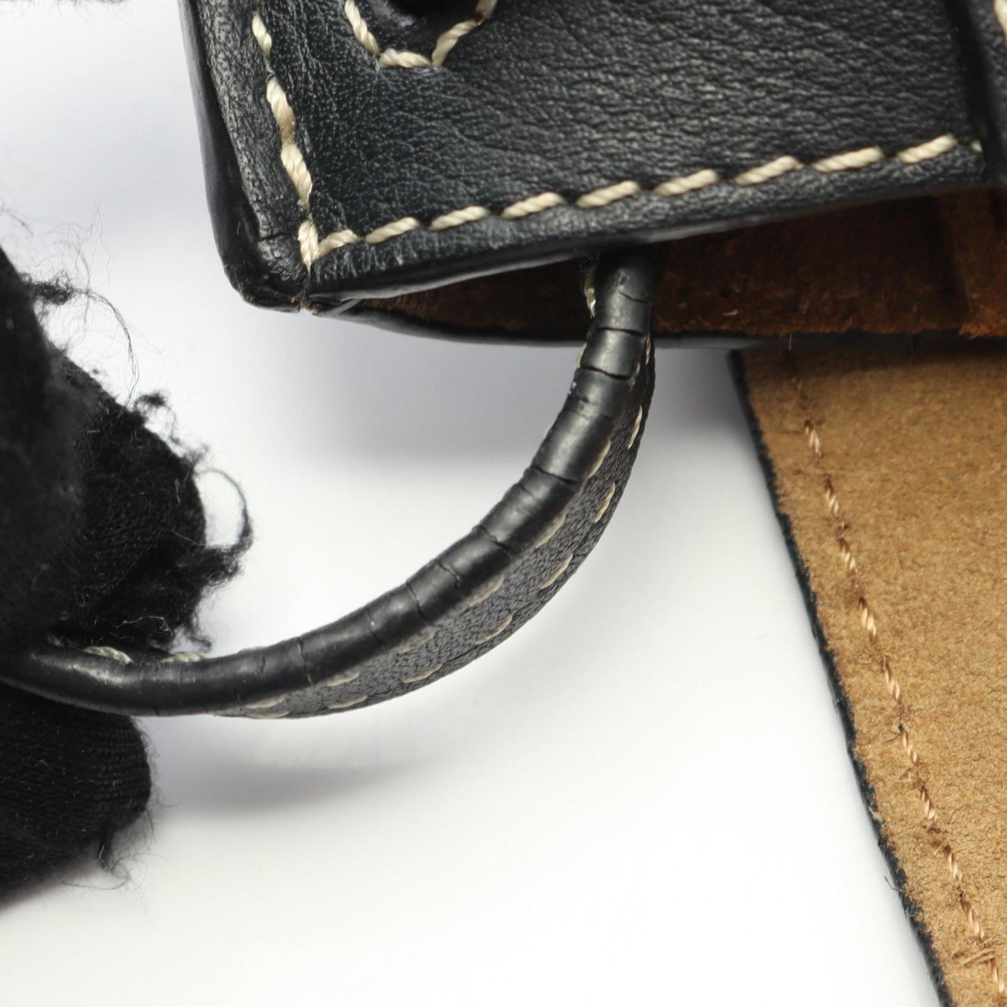 LOEWE Gate Bag Mini Shoulder Leather Women's Black