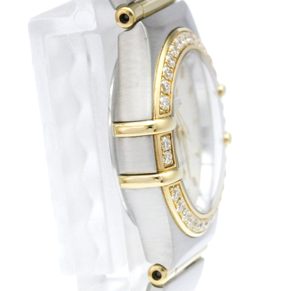 OMEGA Constellation Diamond 18K Gold Steel Watch 1267.30 Polished — Very Good