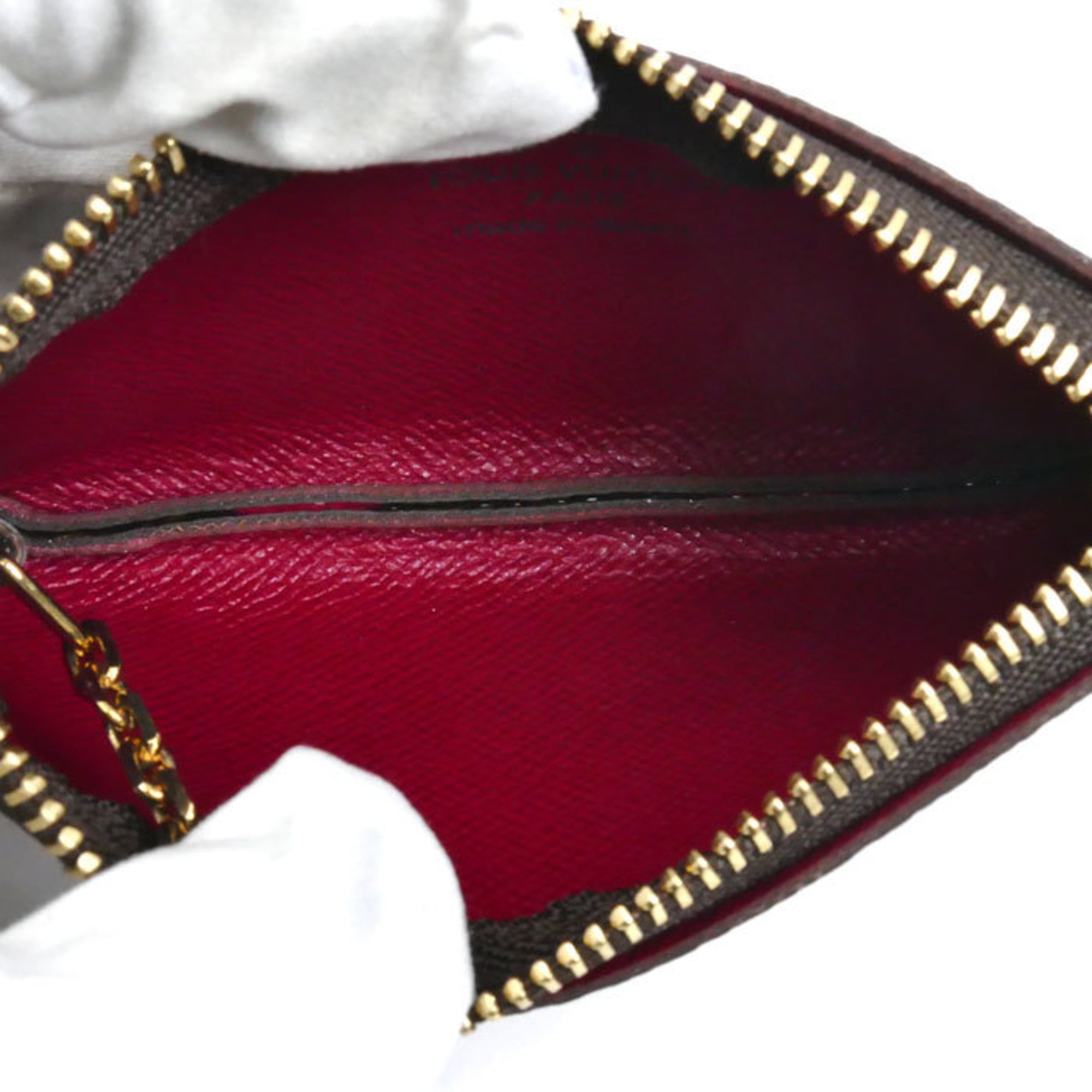 LOUIS VUITTON Pochette Cle Wallet/Coin Case Monogram Cherry M95042 Women's