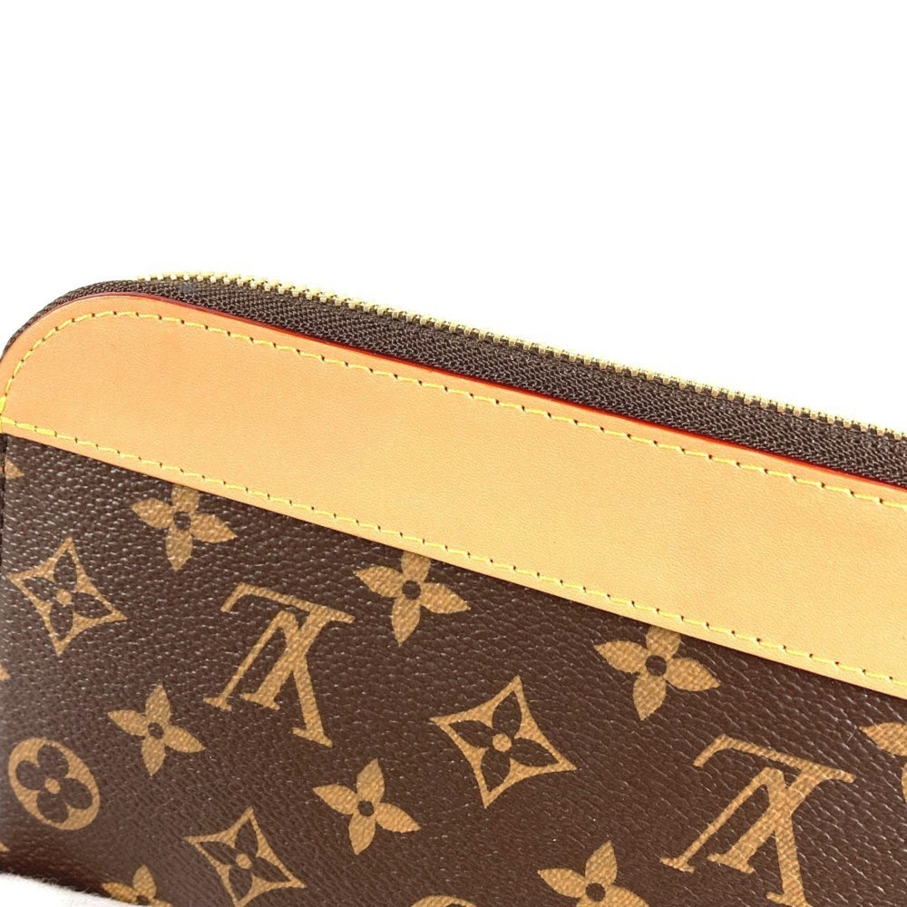 LOUIS VUITTON M82540 Monogram Pochette Jour, a clutch bag with an L-shaped zipper and canvas, suitable for men women, in brown, like new — Like New