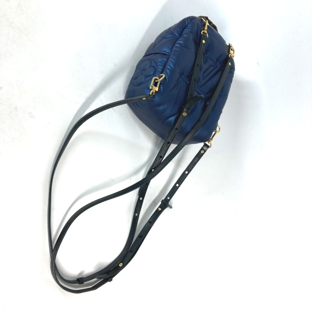 LOUIS VUITTON M21060 Monogram Palm Springs Backpack MINI Rucksack Nylon Canvas Women's Navy MO-240630-15 — Like New
