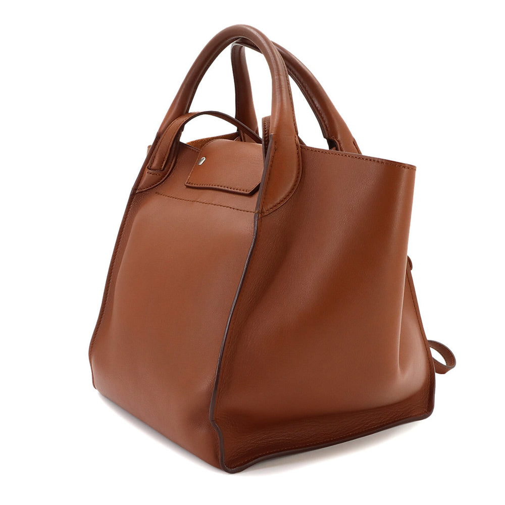 Celine Big Bag Small with Long Strap 2-way Handbag Shoulder Leather Brown 183313 — New - Store Return