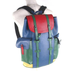 LOUIS VUITTON M55565 Epi Christopher PM Leather Backpack Daypack Multicolor with Dust Bag Made in France Men's — Like New