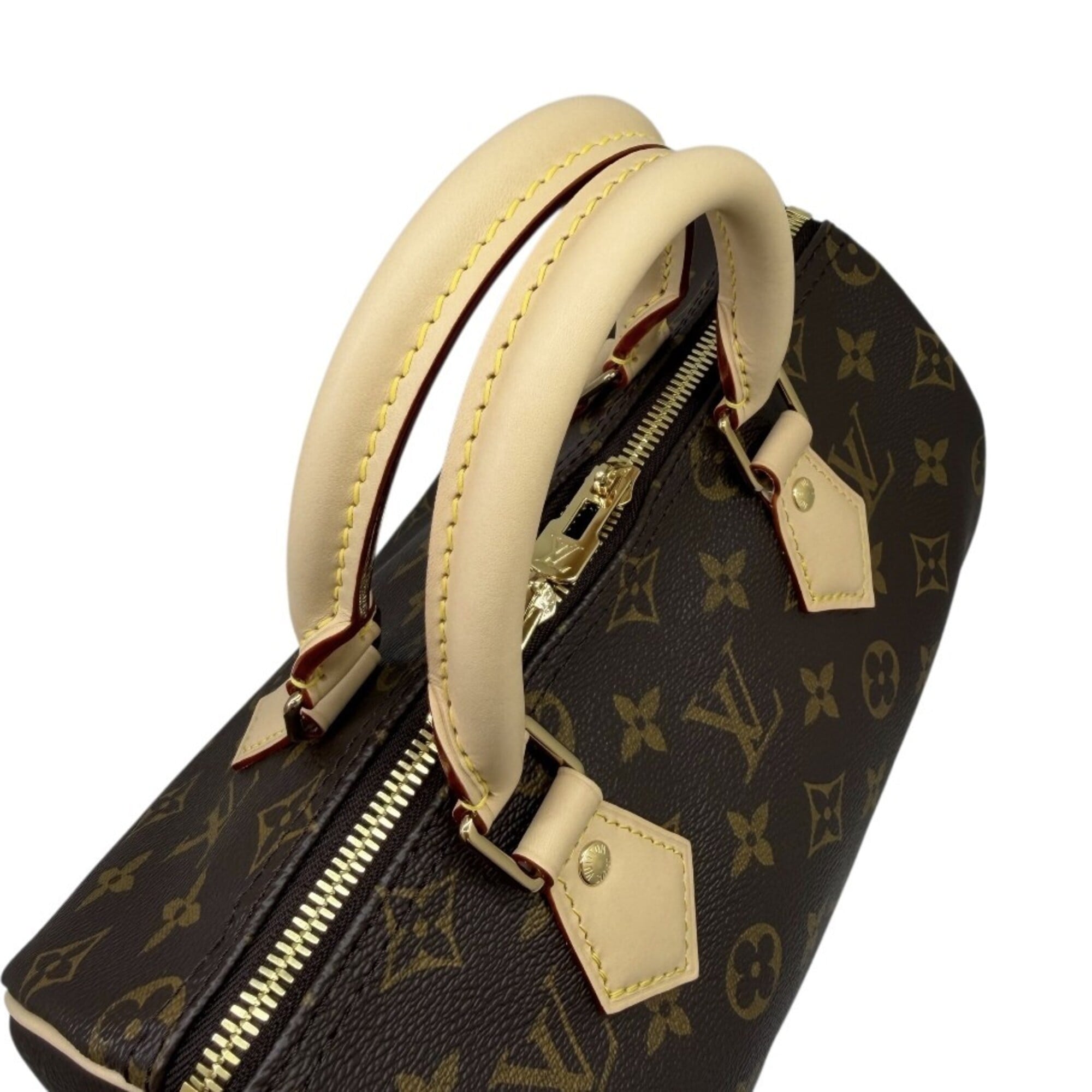 LOUIS VUITTON Louis Vuitton Monogram Speedy 25 Bandoulière M46977 RFID Boston Bag Brown with Strap Women's Men's — Like New