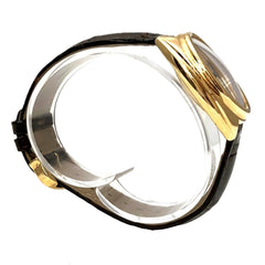 Cartier Clé de watch, total weight 51g, 18K gold, genuine leather strap, automatic movement, white dial, WGCL0010 — Good