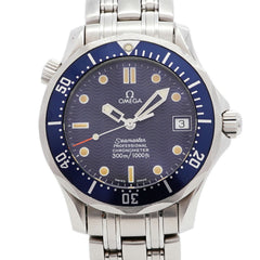 Omega Seamaster 300 Diver 2551.8 Blue Dial Watch (Boys' Size) — Good