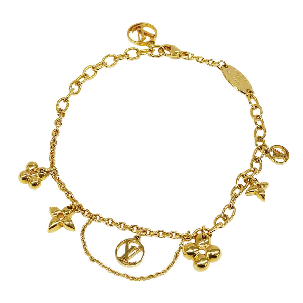 Louis Vuitton Blooming Gold Bracelet, M64858, Women's, Chain Accessory