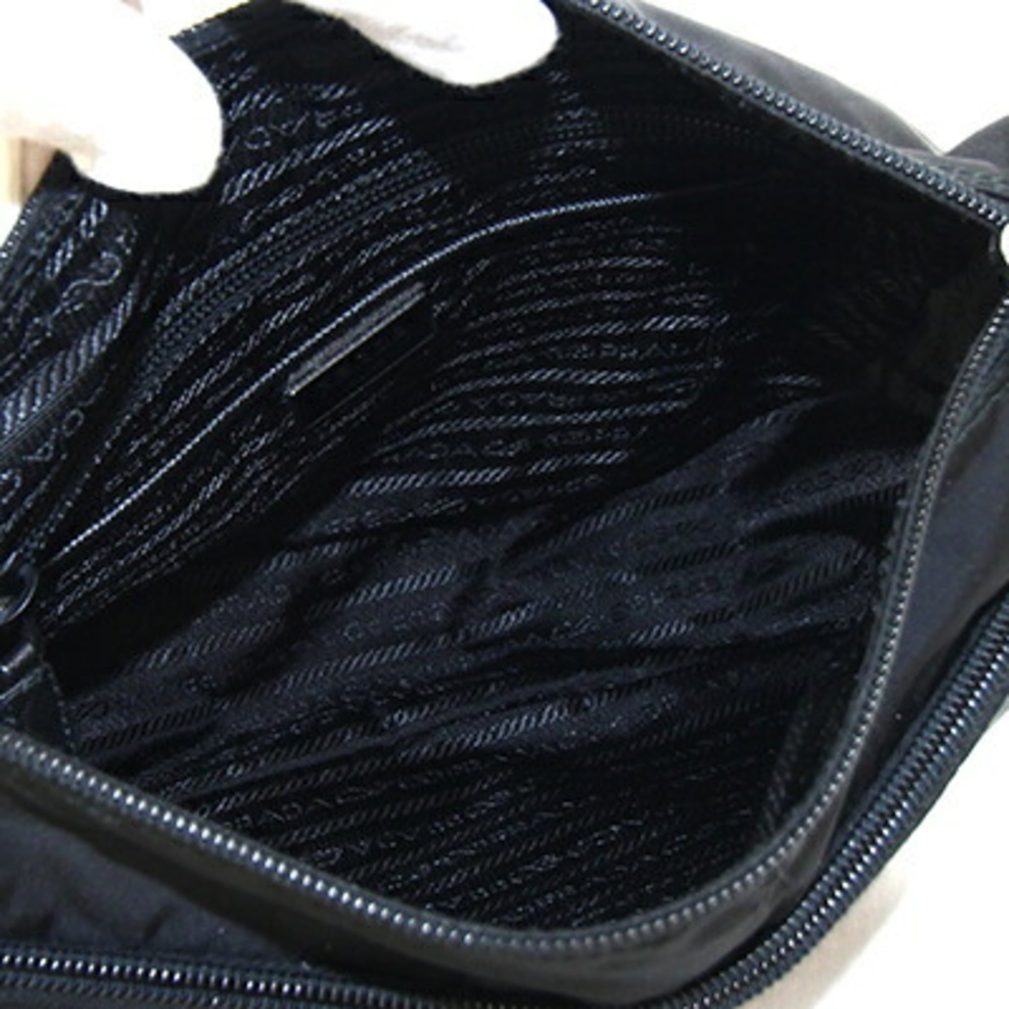 Prada Shoulder Bag 1BC948 Black Nylon and Leather Crossbody for Women