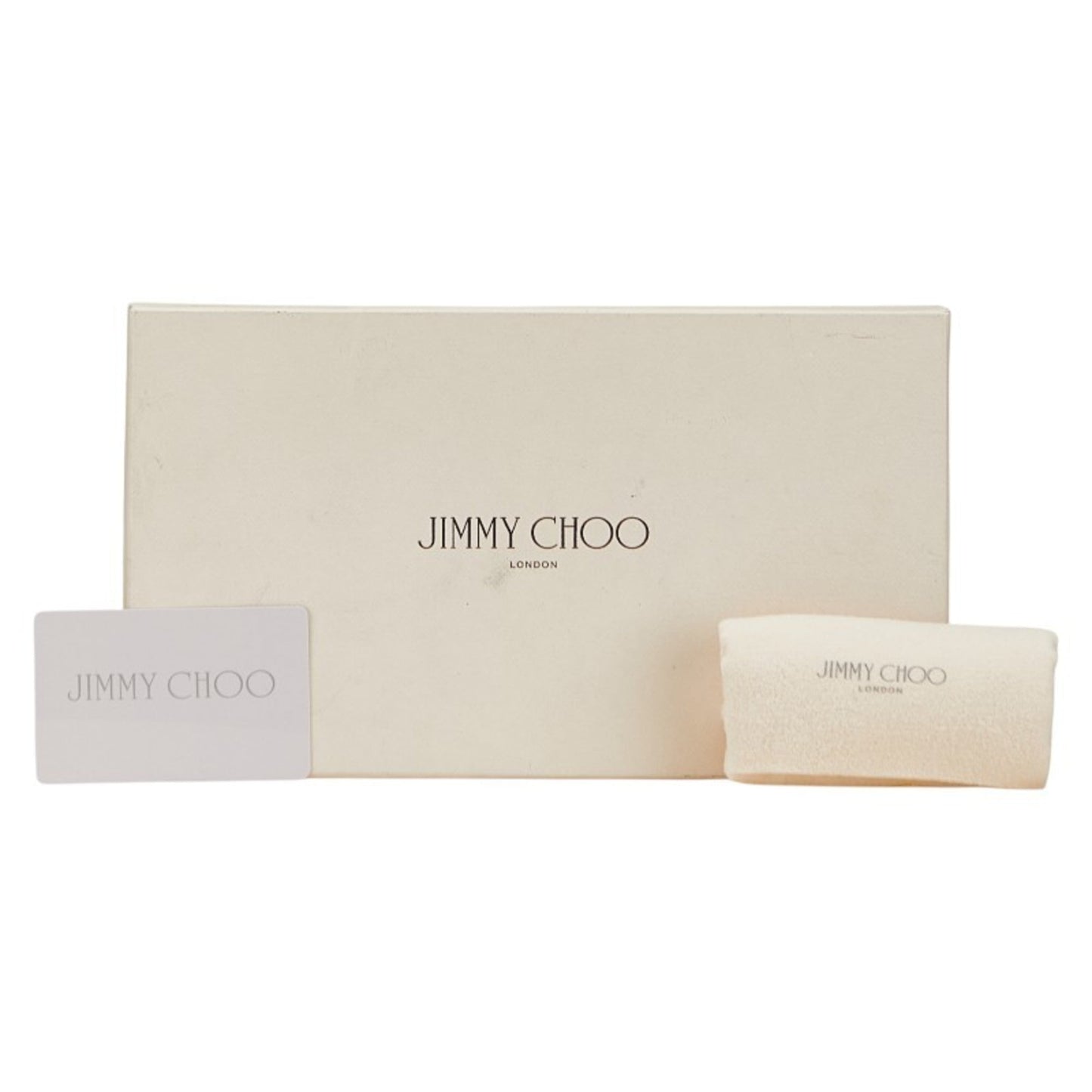 Jimmy Choo Star Studs Long Wallet Navy Canvas Leather Women's JIMMY CHOO