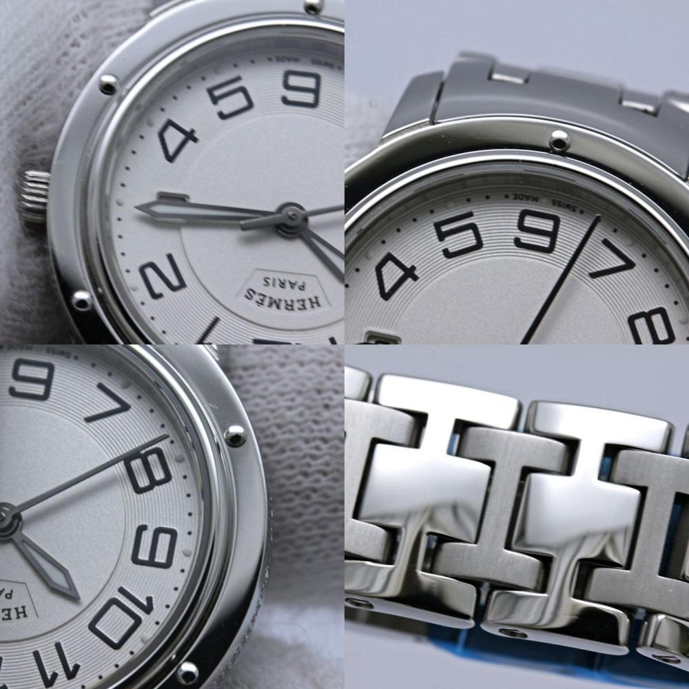 HERMES Clipper Classic CP1.310.220 4966 Boys' Watch Stainless Steel 40519 — Very Good
