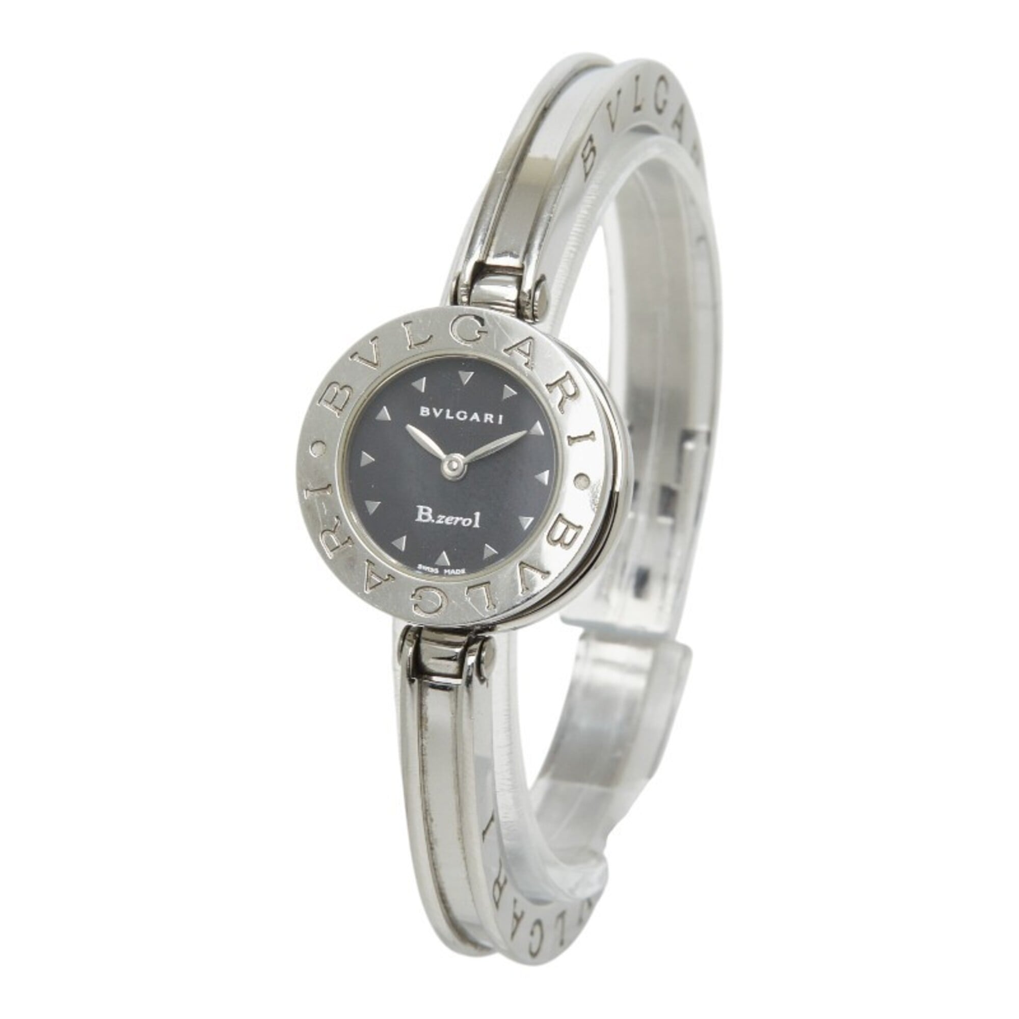Bulgari B.zero1 Bangle Watch BZ22SS Quartz Black Dial Stainless Steel Women's BVLGARI — Good
