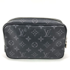 LOUIS VUITTON M43384 Monogram Eclipse True Toilette PM Second Bag Clutch Multi-Pouch Pouch Canvas Men's Women's Black — Like New