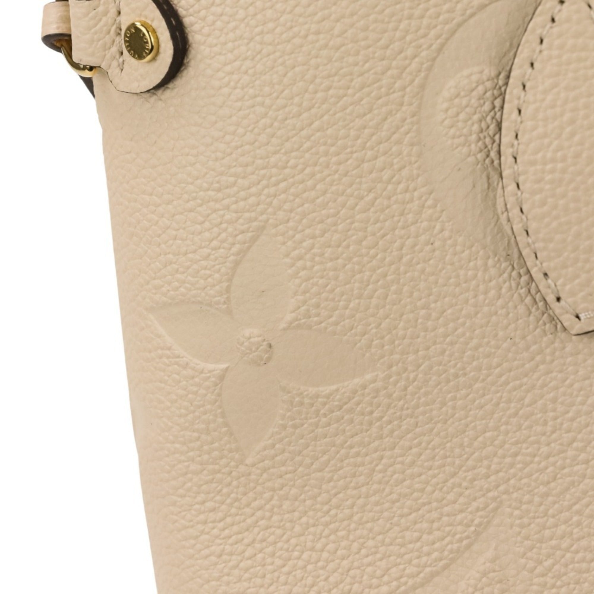 LOUIS VUITTON Monogram Empreinte Neverfull MM Tote Bag M46676 Crème Women's — Like New