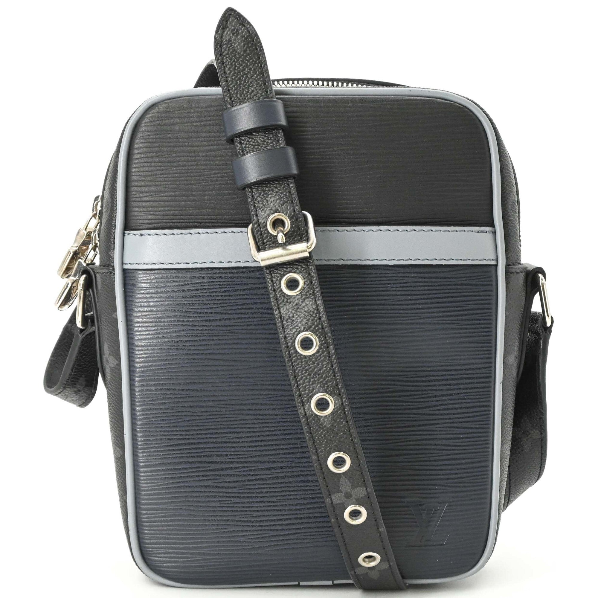 LOUIS VUITTON Louis Vuitton Danube PM Shoulder Bag Epi Monogram Eclipse Black Navy M53421 — Like New