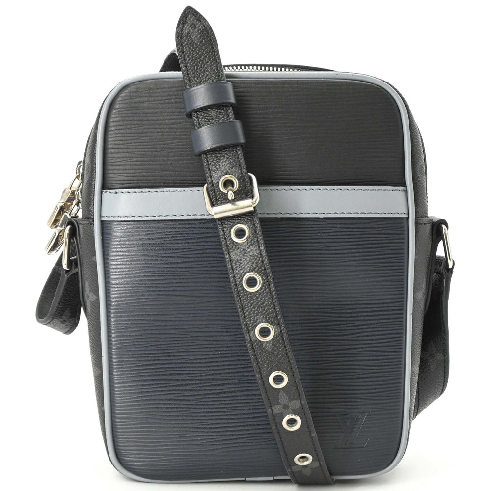 LOUIS VUITTON Louis Vuitton Danube PM Shoulder Bag Epi Monogram Eclipse Black Navy M53421 — Like New