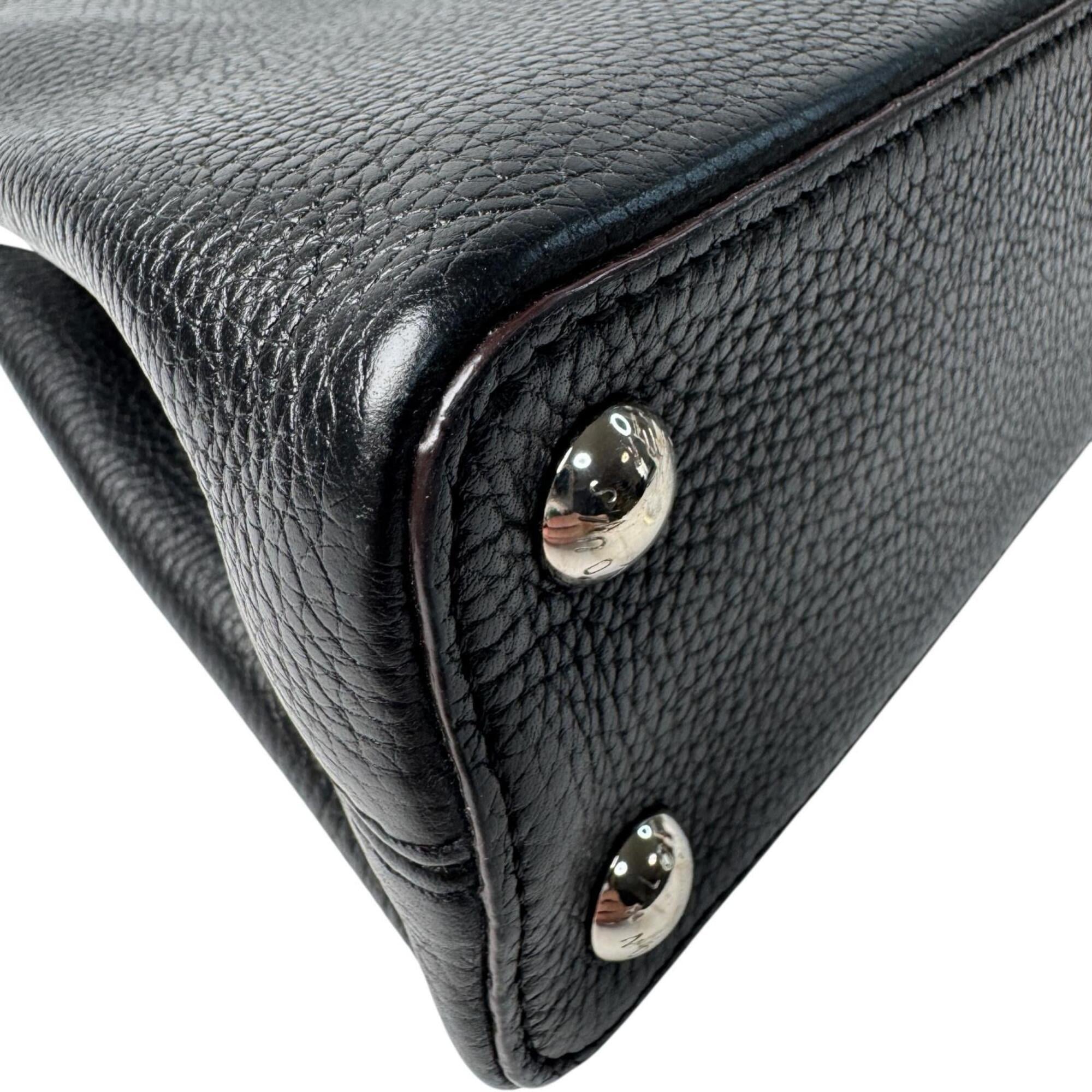 Louis Vuitton Capucines BB M94586 AH2164 2-way Shoulder Bag/Handbag, Black, Crossbody, Women's — Like New