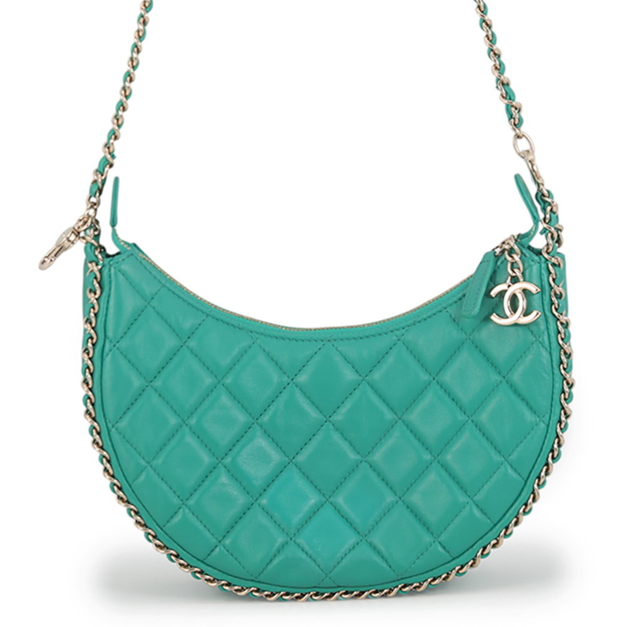 Chanel Chain Shoulder Bag Matelassé Small Hobo Coco Mark Lambskin AS3917 CHANEL Handbag Women's — Like New