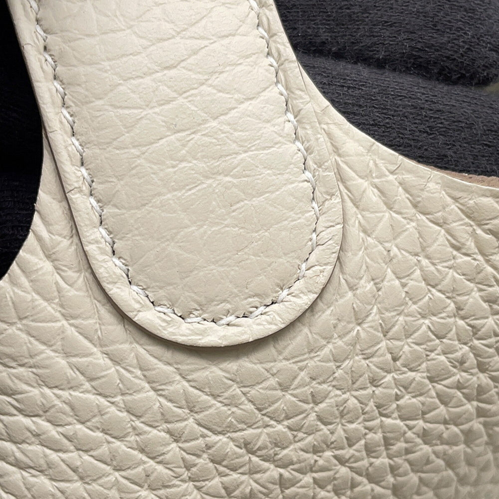 Hermes Picotin Lock PM Handbag, Craie Taurillon Clemence Leather, K Stamp, HERMES Tote Bag, Lock, Women's — Like New