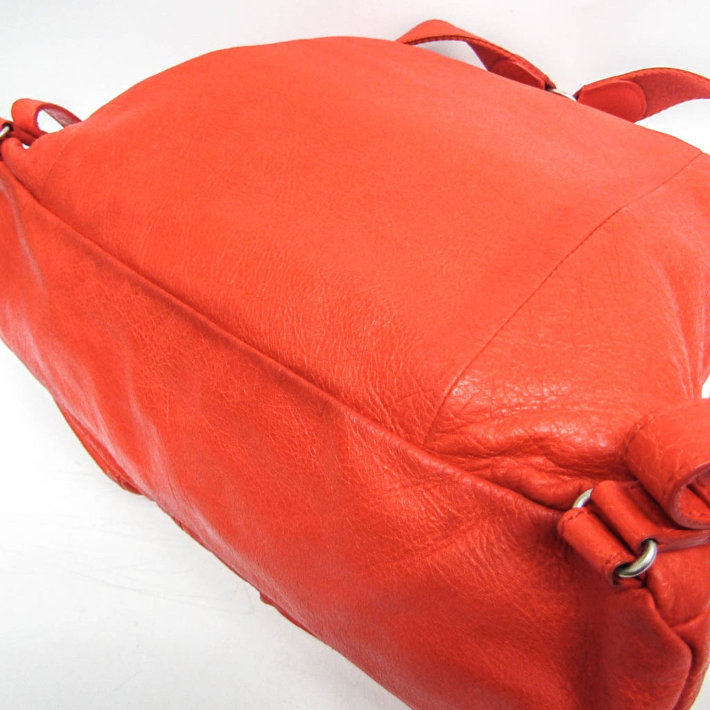 Balenciaga 326404 Women,Men Leather Backpack Red Color