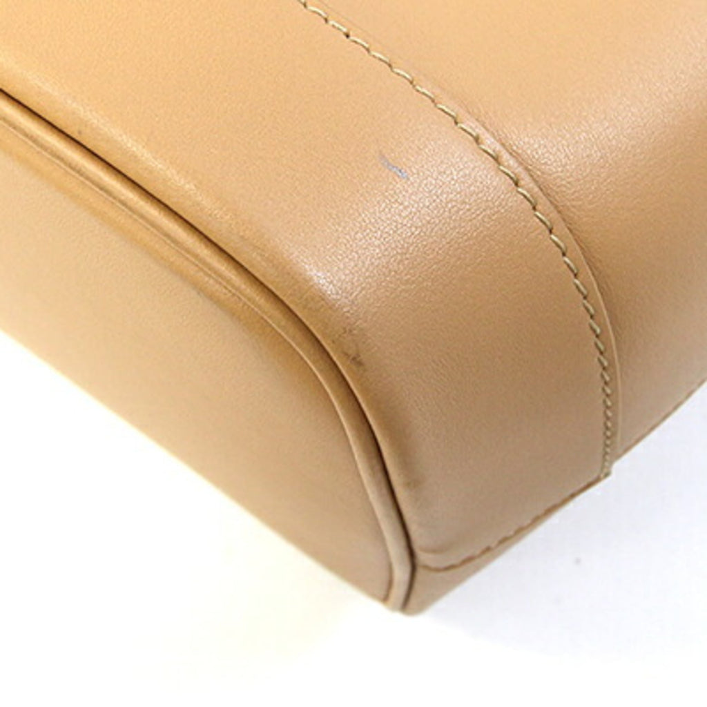 Salvatore Ferragamo Tote Bag 21 6999 Beige Leather Shoulder for Women