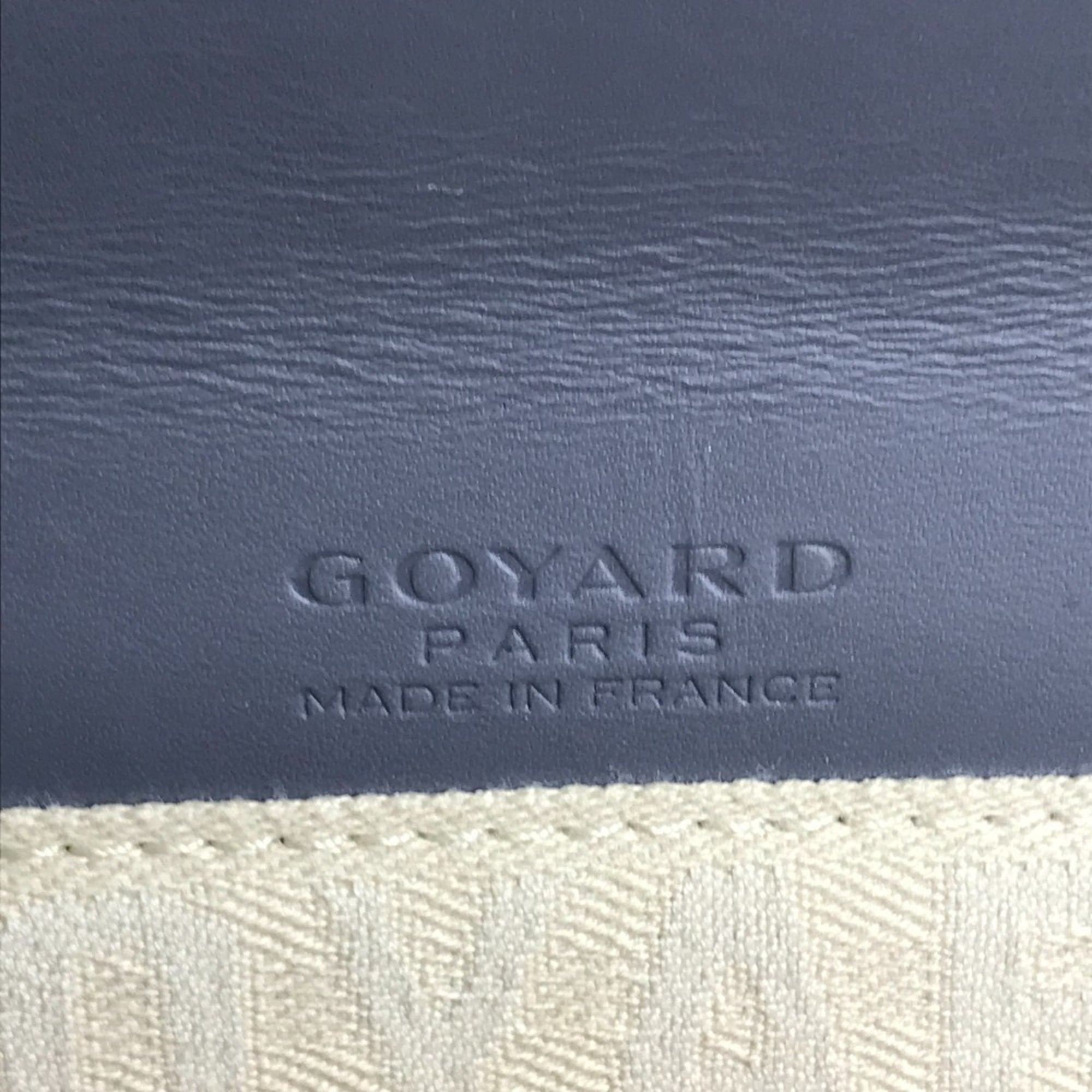 GOYARD Monte Carlo Bag, Flap Handbag, Pouch, Clutch Leather, Men's/Women's, Gray, Like New — Like New