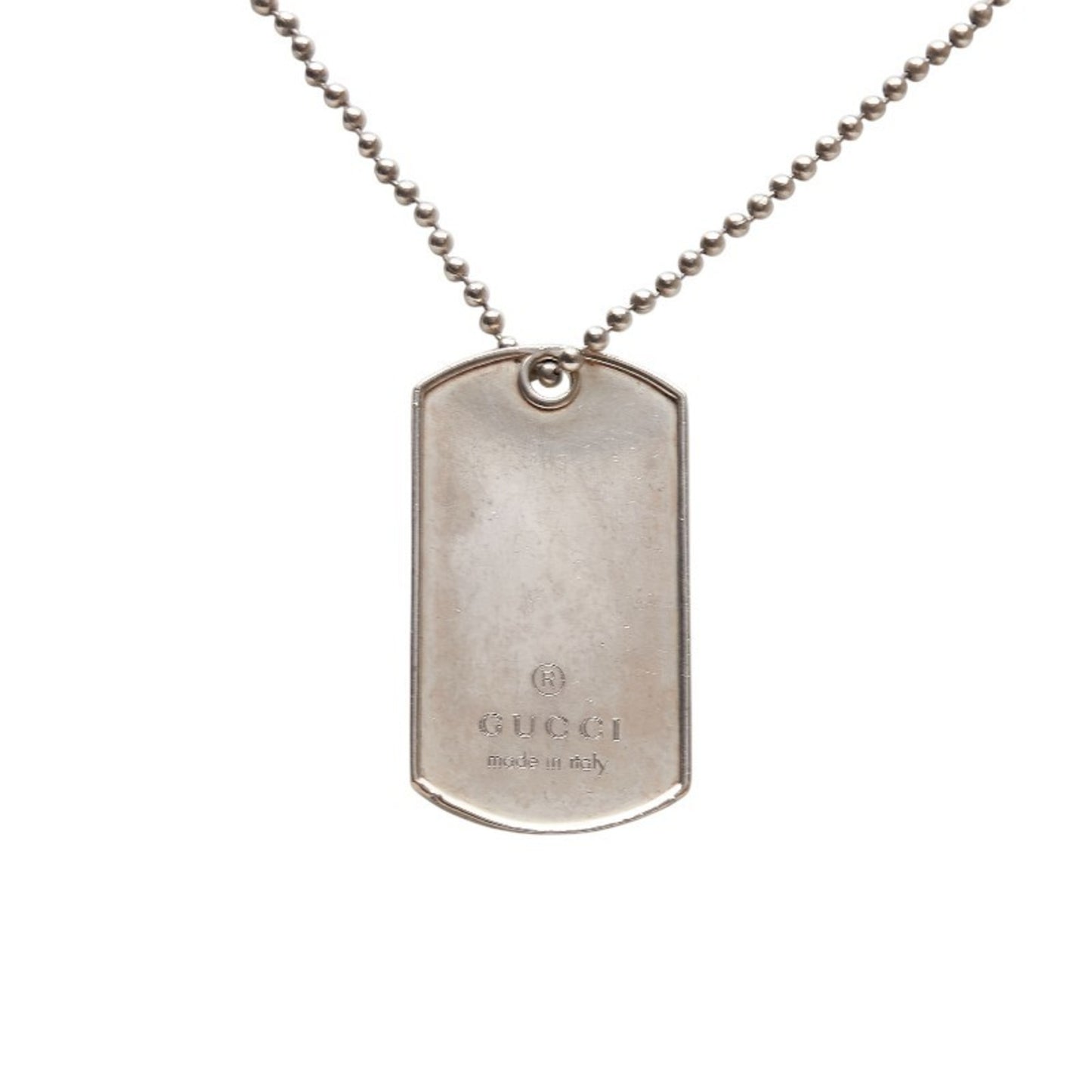 Gucci Dog Tag Necklace in SV925 Silver for Women