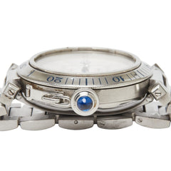 Cartier Pasha de Pronger W31040H3 Automatic Watch, White Dial, Stainless Steel, Men's CARTIER — Good