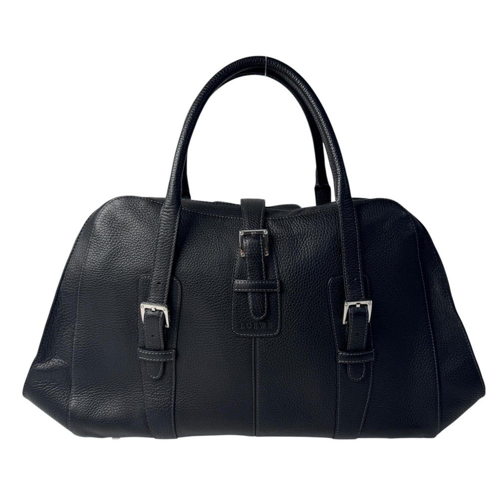 Loewe Senda Large Leather Handbag, Black, Women's — Like New