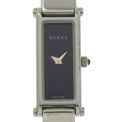 Gucci 1500L Stainless Steel Quartz Analog Watch with Black Dial for Women — Good